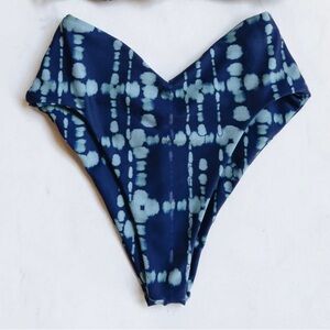 Skatie Melly bottom Riptide XS NWT & Liner Blue Tie-Dye Bikini Bottom